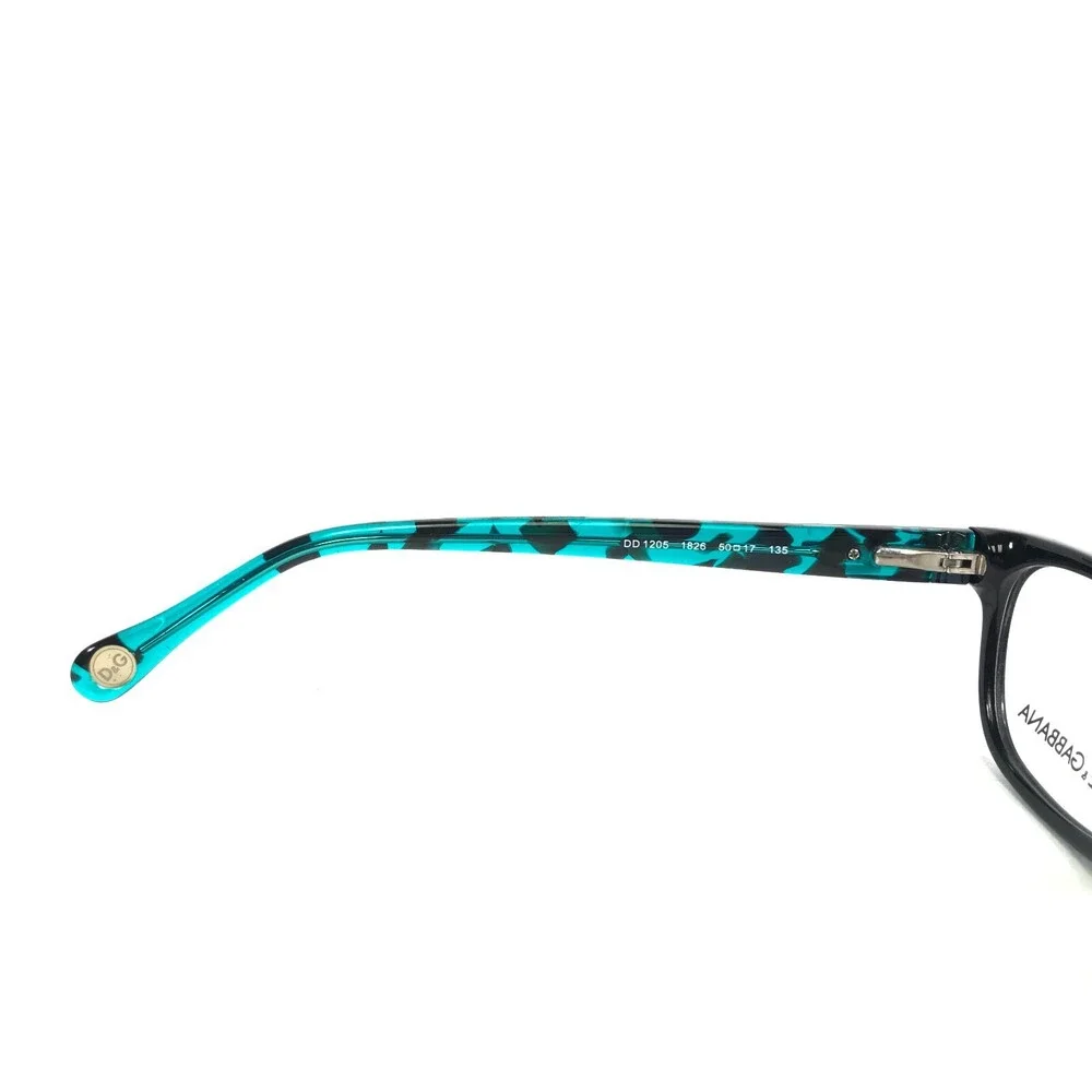 Dolce & Gabbana Petite Eyeglasses Frames DD1205 1826 Black Blue 50-17-135